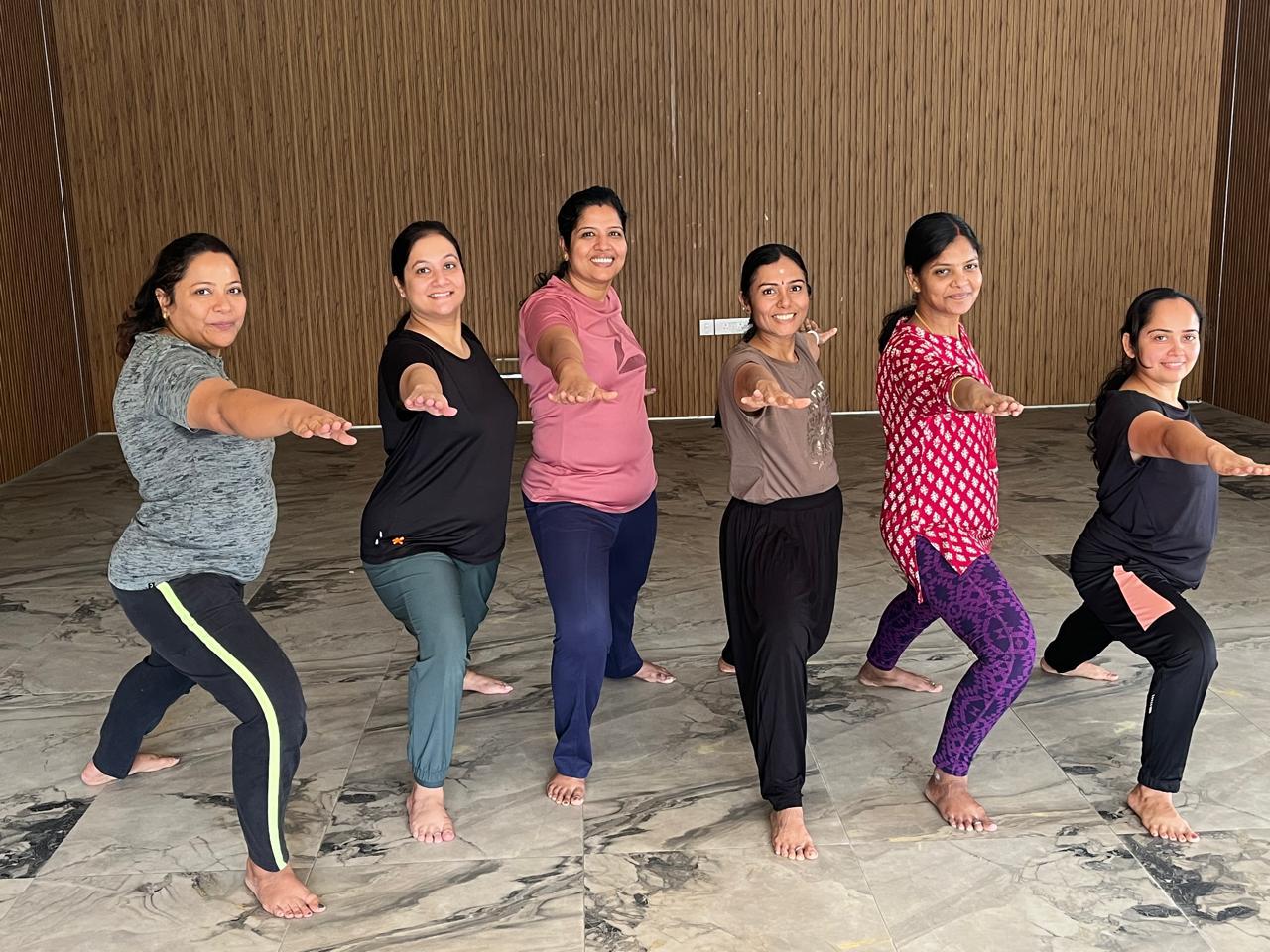 Women's Yoga class at Vatsalyam